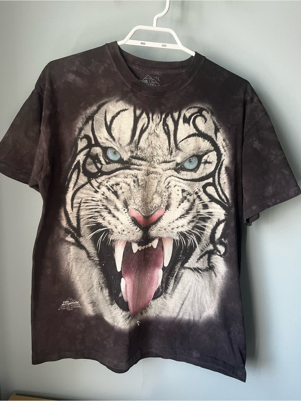 Black Tiger Face Graphic Tee